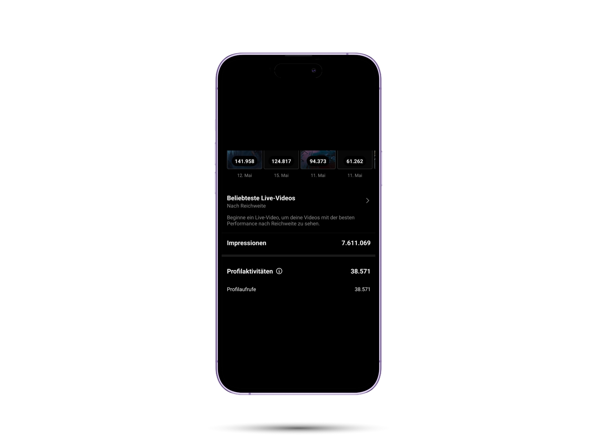 Member-Resultat Screenshot